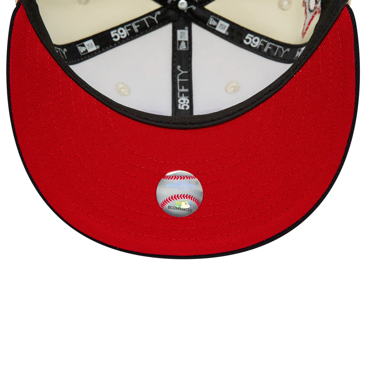 This is a Minnesota Twins MLB White 59FIFTY Fitted Cap 2