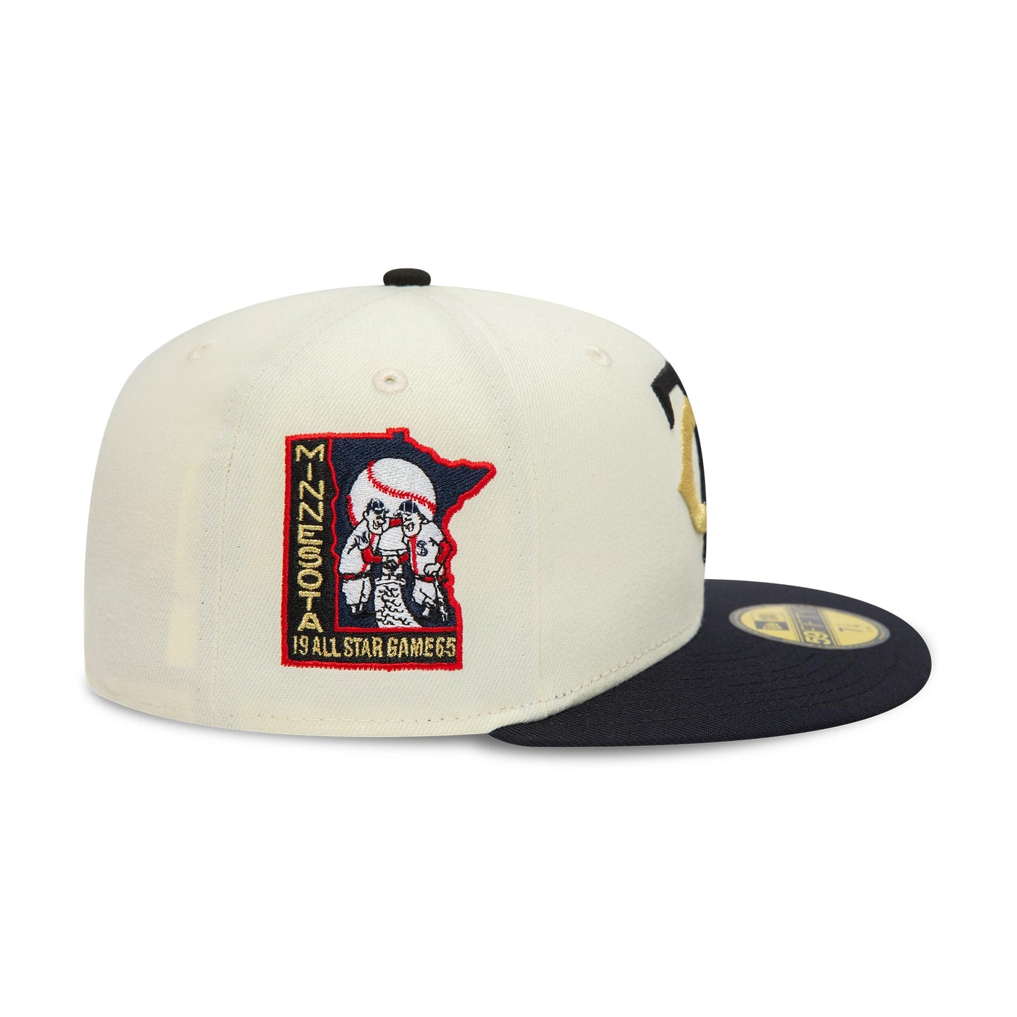 This is a Minnesota Twins MLB White 59FIFTY Fitted Cap 7