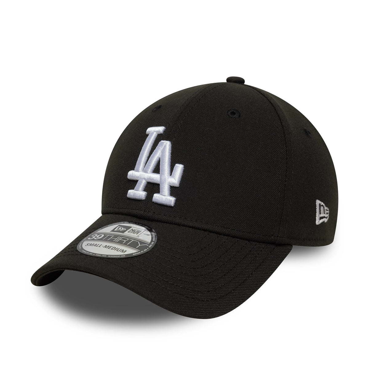 This is a LA Dodgers MLB Black 39THIRTY Stretch Fit Cap 1