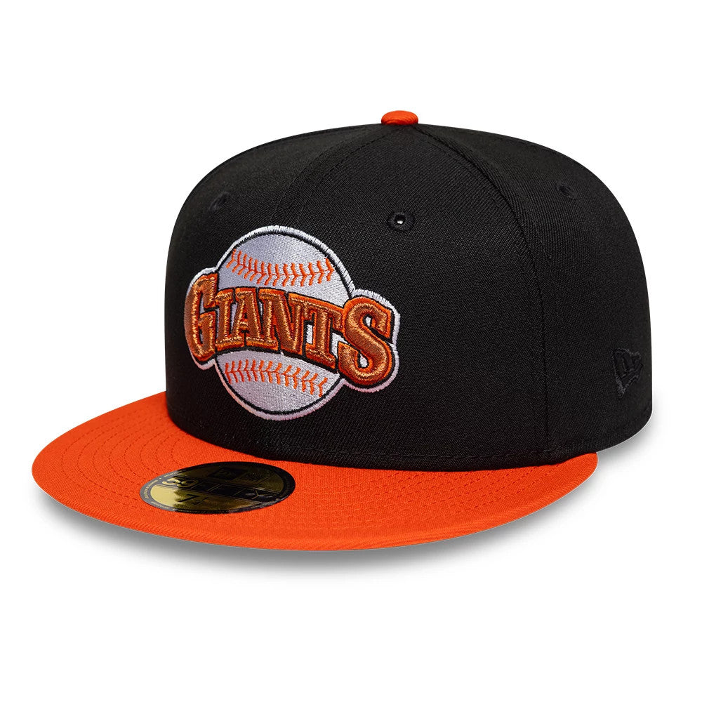 Pictured is this MLB Cooperstown San Francisco Giants 59FIFTY Fitted cap in black. 4