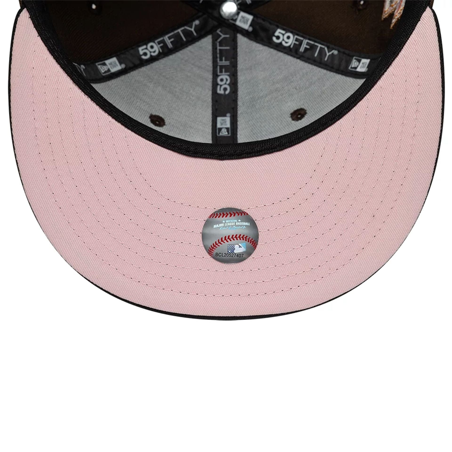 Pictured is this MLB Cooperstown Houston Astros 59FIFTY Fitted cap in dark brown. 2