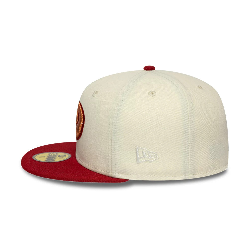 Pictured is this MLB Cooperstown Arizona Diamondbacks 59FIFTY Fitted cap in white. 7