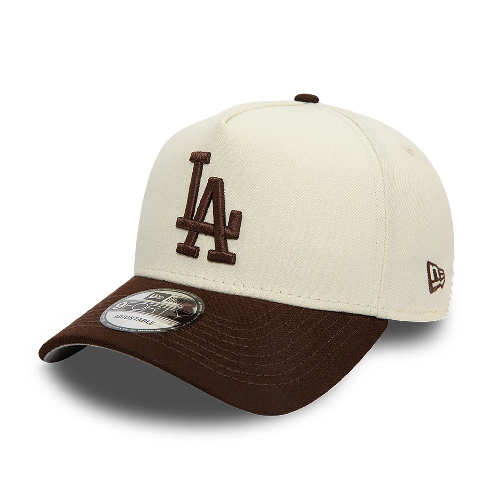 This is a MLB LA Dodgers Cream A-Frame Cap 1