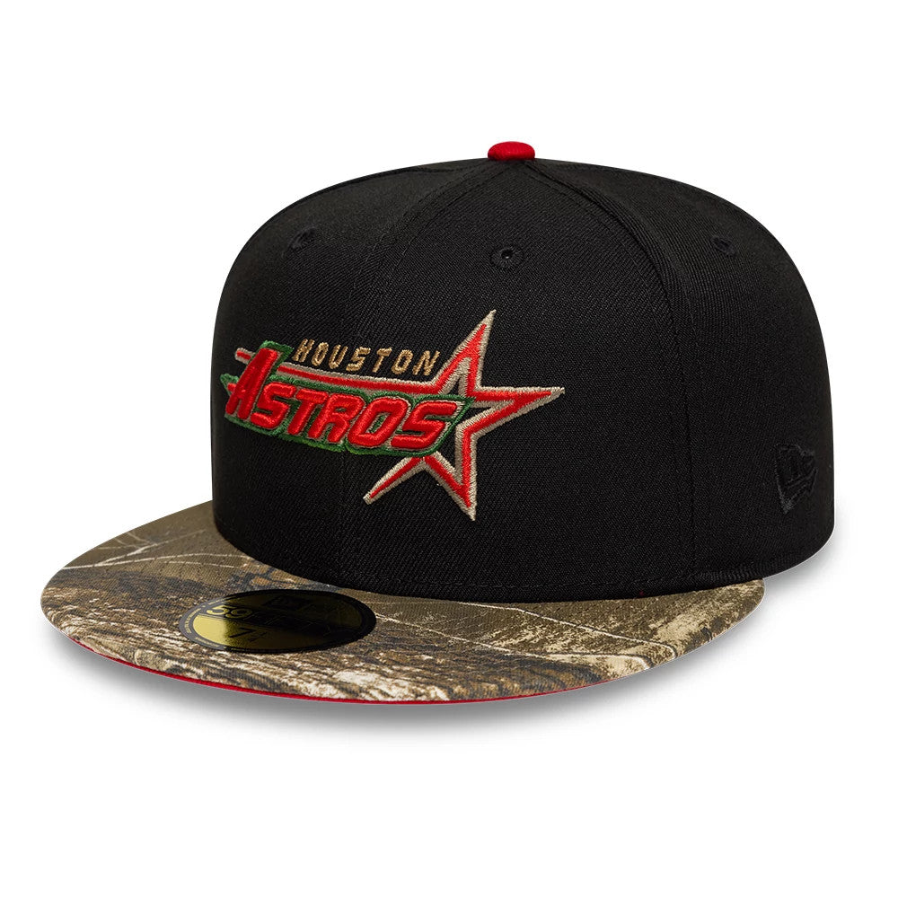Pictured is this MLB Cooperstown Houston Astros 59FIFTY Fitted cap in black. 4