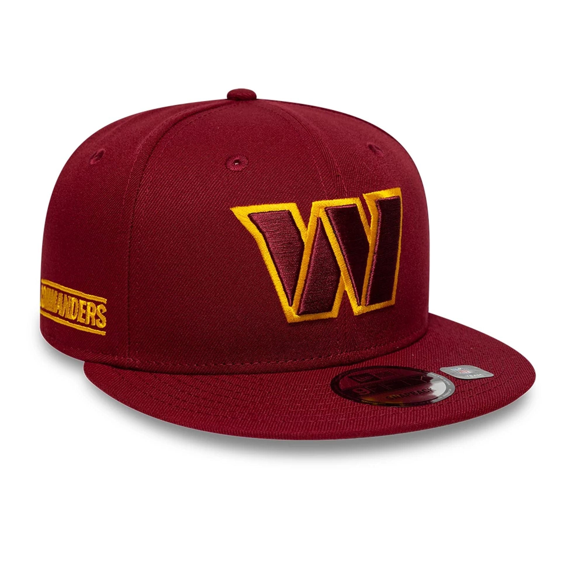 This is a Washington Commanders NFL Dark Red 9FIFTY Snapback Adjustable Cap 1