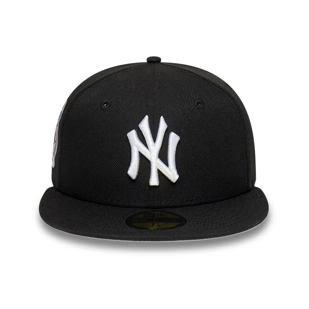 Pictured is this MLB Cooperstown New York Yankees 59FIFTY Fitted cap in black. 3