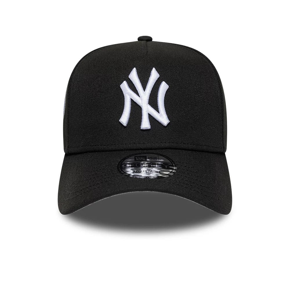 Pictured is this MLB Cooperstown New York Yankees 9FORTY A-Frame cap in black. 3