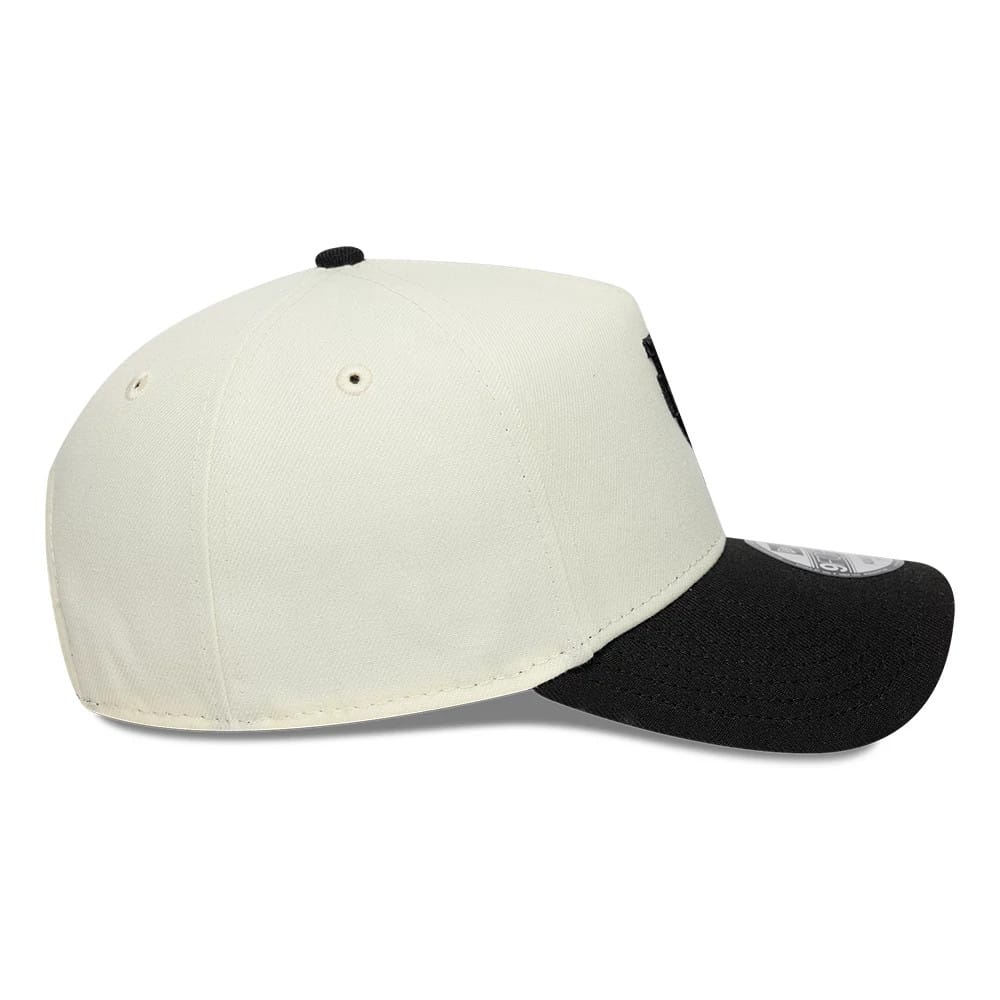 Pictured is this MLB 2Tone LA Dodgers 9FORTY A-Frame cap in cream. 7