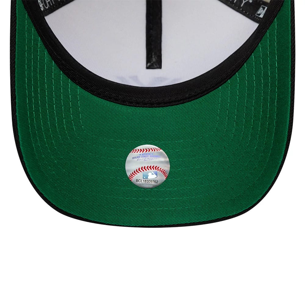 Pictured is this MLB Cooperstown New York Yankees 9FORTY A-Frame cap in white. 2