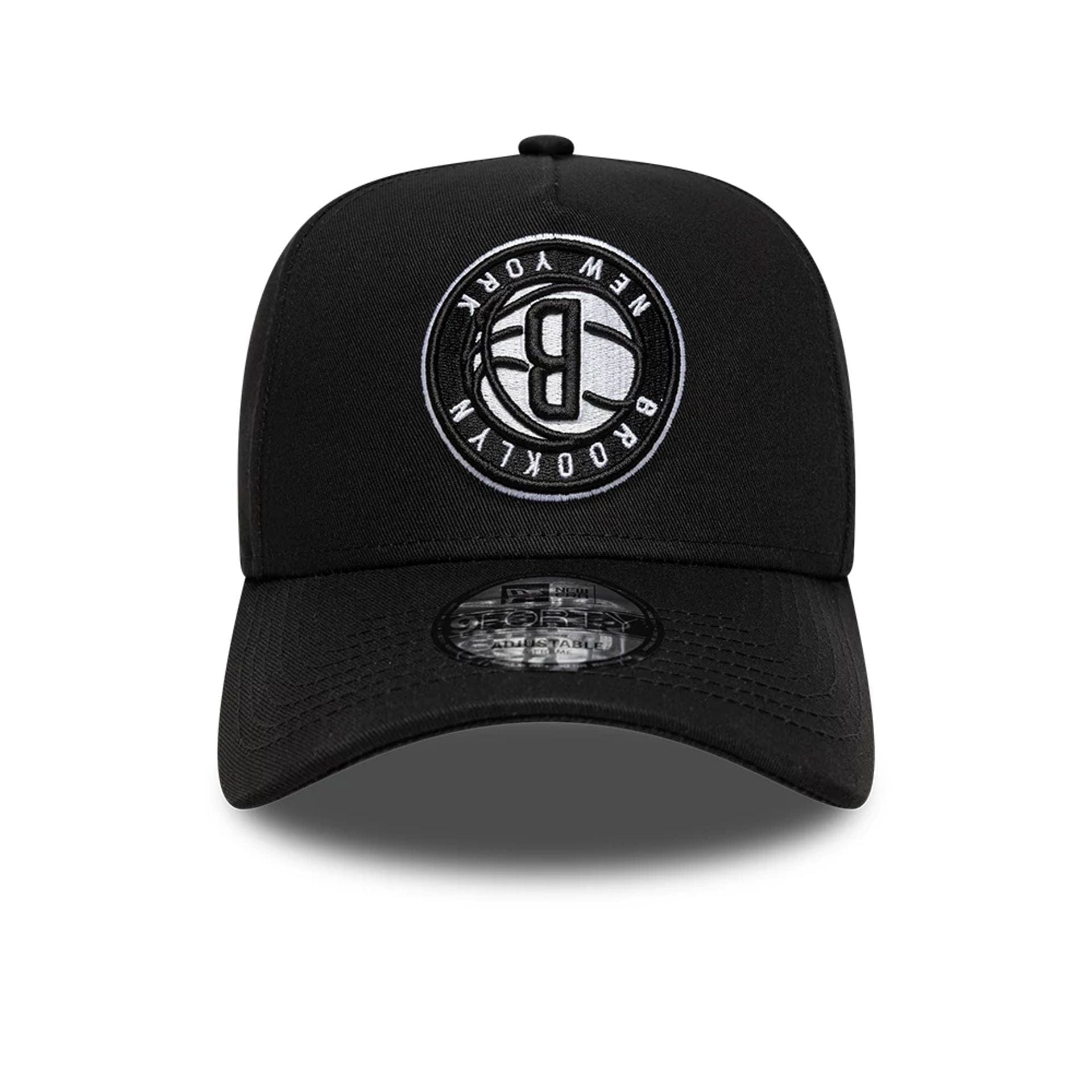 This is a Brooklyn Nets NBA Black 9FORTY A-Frame Adjustable Cap 2