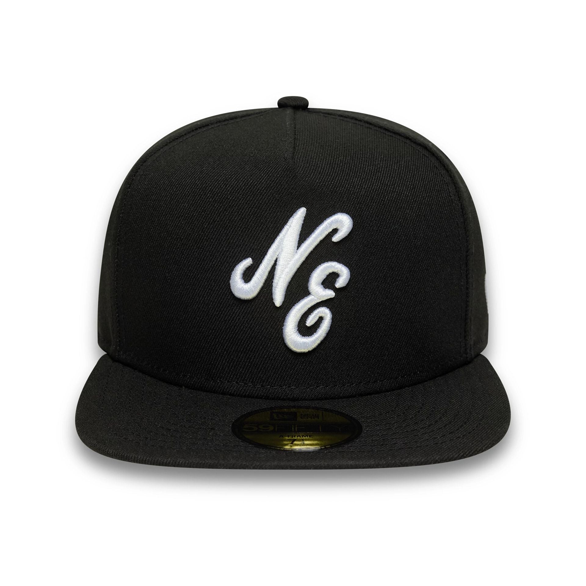 This is a New Era Black 59FIFTY A-Frame Fitted Cap 2