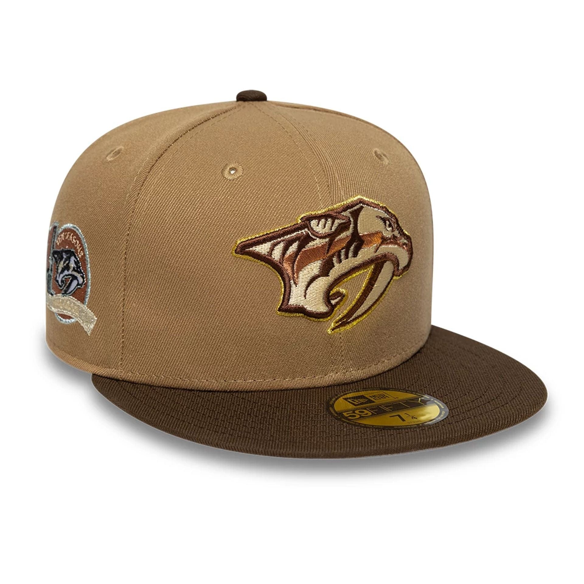 This is a Nashville Predators NHL Beige 59FIFTY Fitted Cap 1