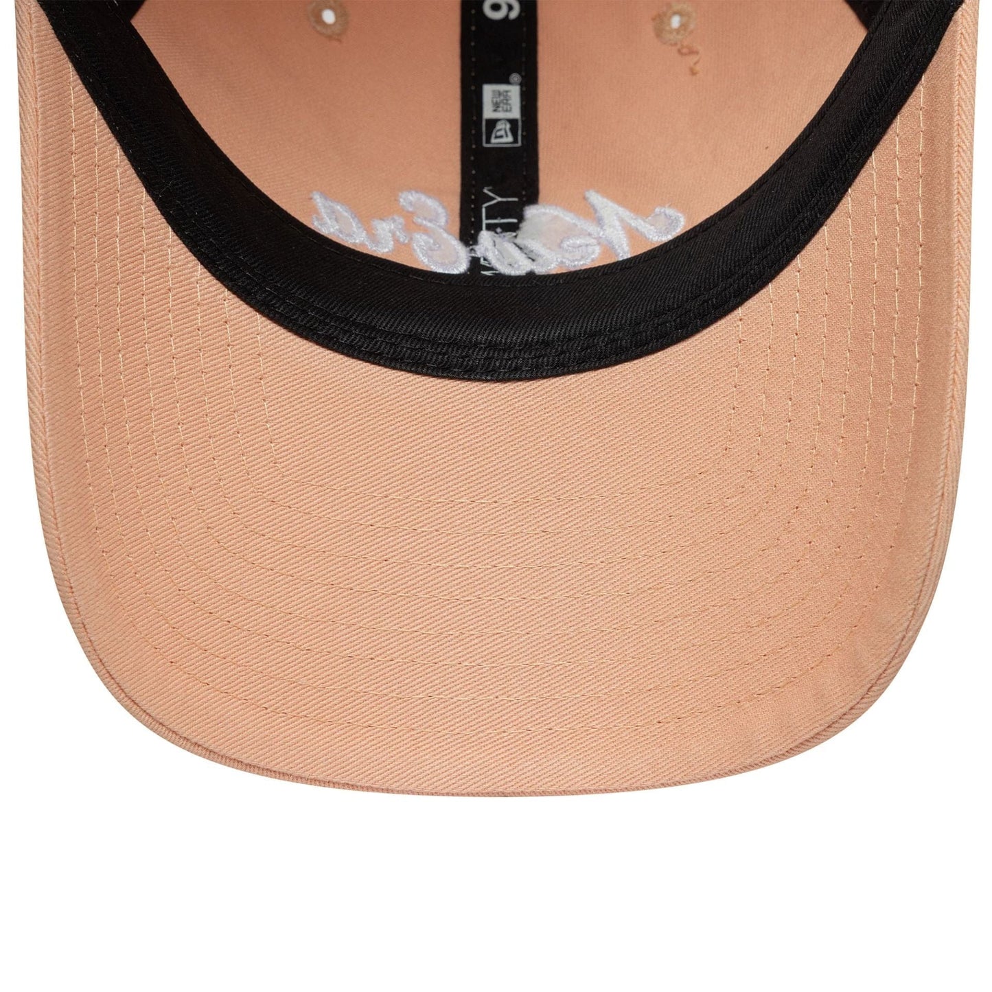 This is a New Era Heritage Script Pink 9TWENTY Adjustable Cap 7