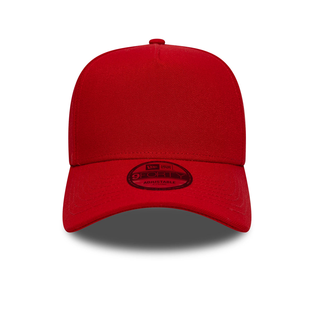 This is a New Era Red 9FORTY A-Frame Adjustable Cap 2
