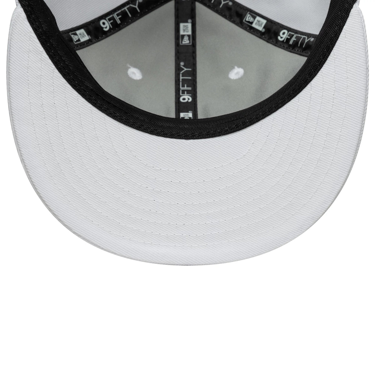 This is a New Era White Retro Crown 9FIFTY Snapback Adjustable Cap 7