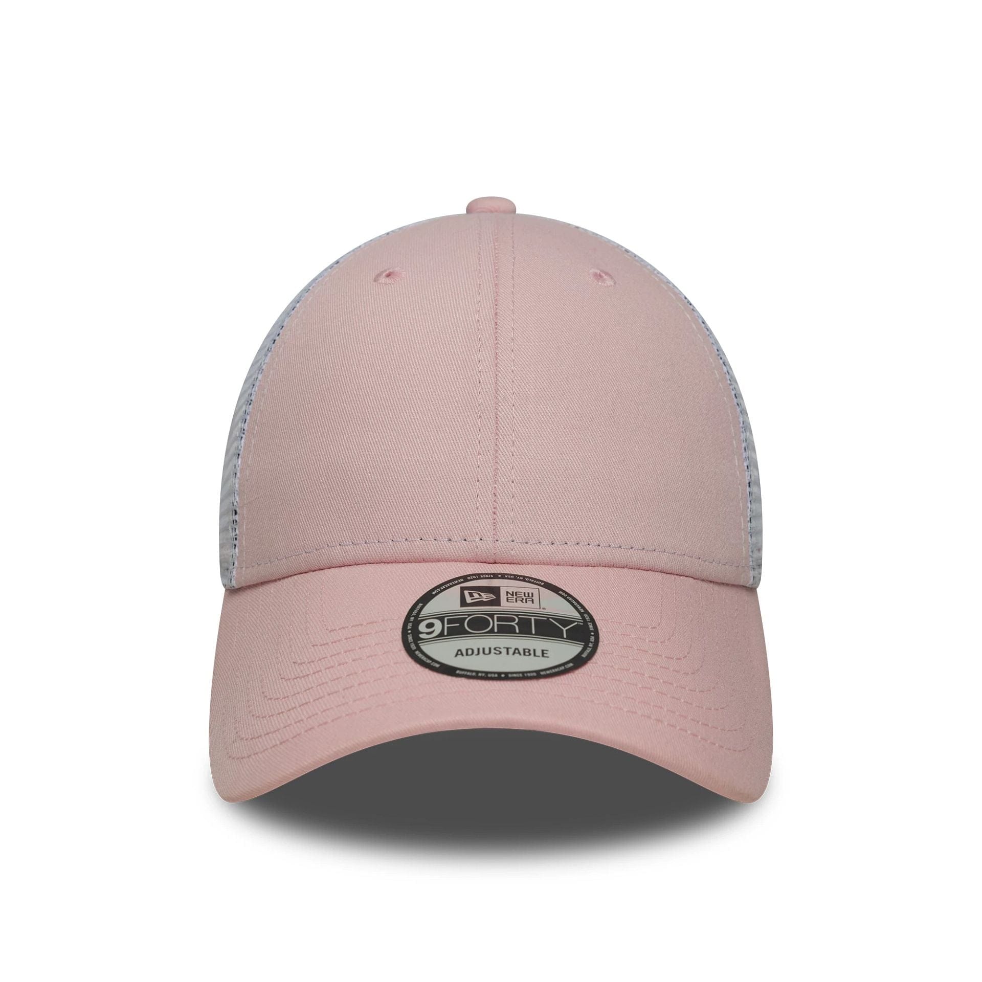 This is a New Era Pink 9FORTY Trucker Adjustable Cap 2