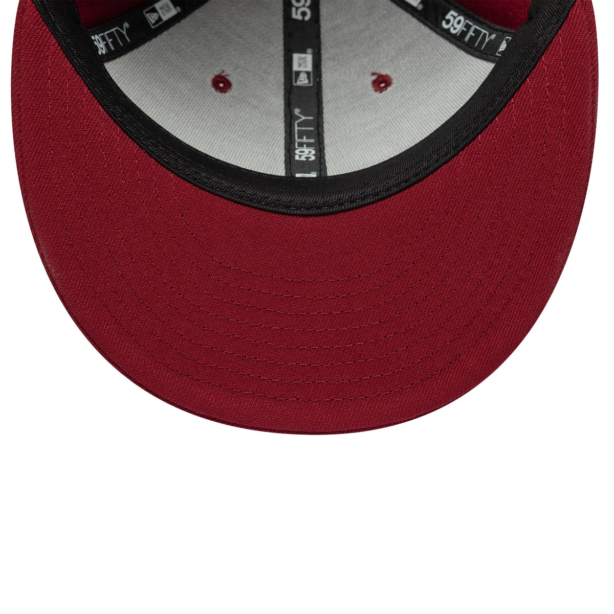 This is a New Era Dark Red Low Profile 59FIFTY Fitted Cap 7