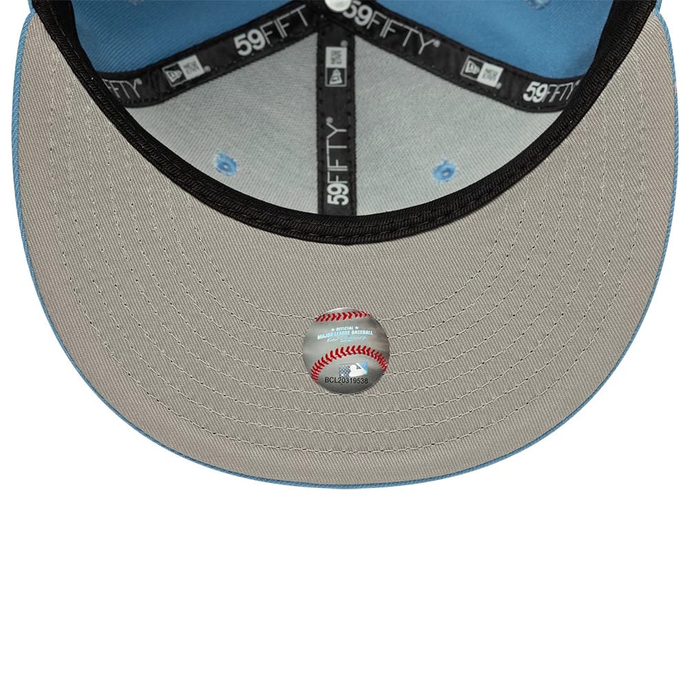 Pictured is this MLB Chicago White Sox 59FIFTY Fitted cap in pastel blue. 2