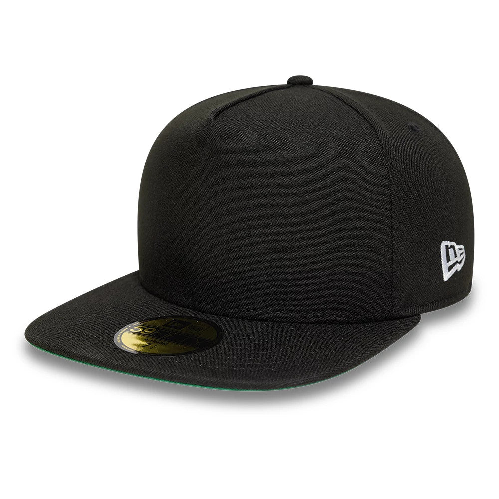 This is a New Era Black 59FIFTY Fitted A-Frame Cap 1