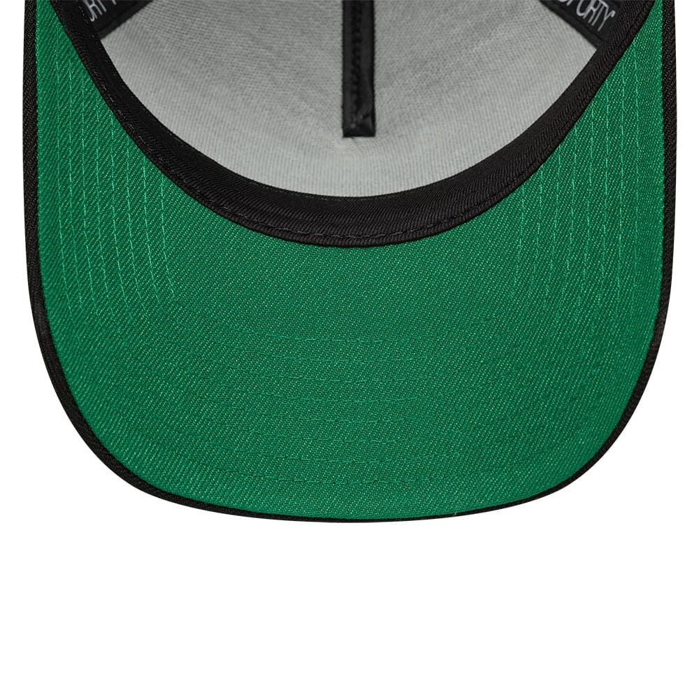 This is a New Era Black 9FORTY A-Frame Adjustable Cap 2