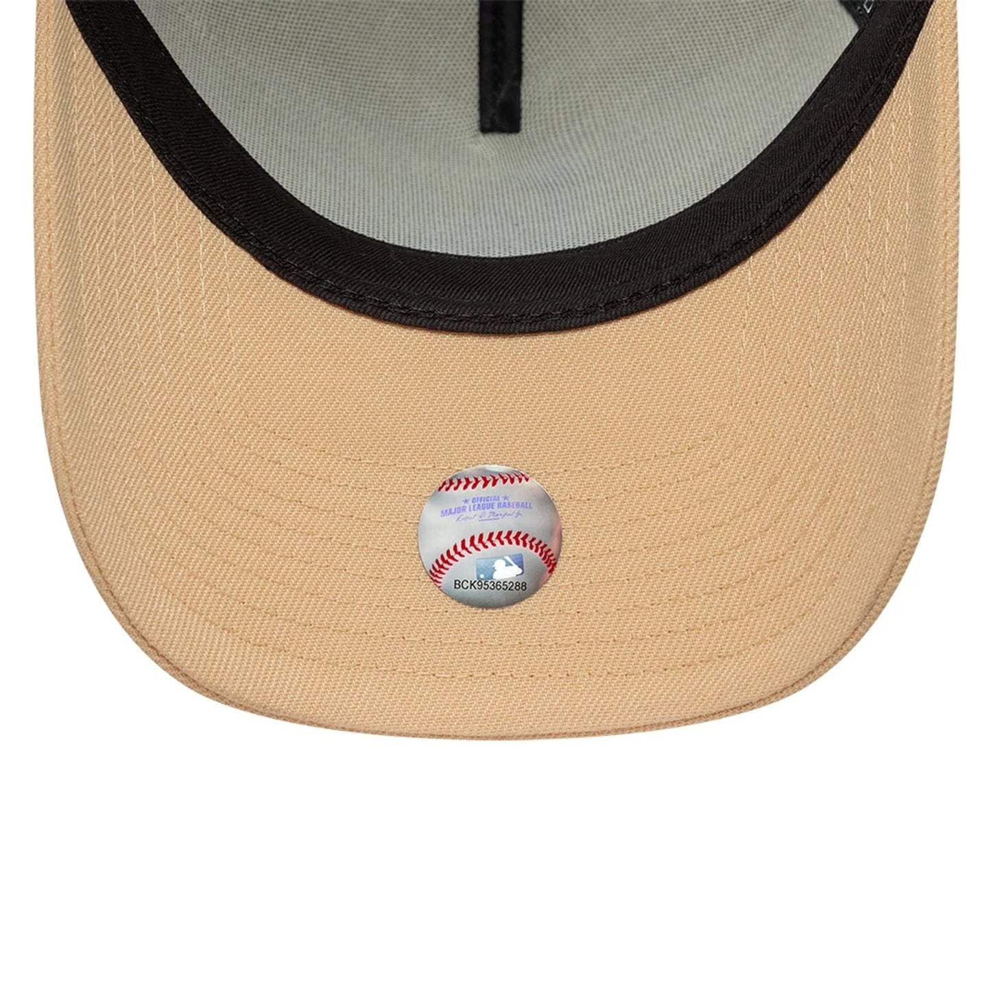 This is a LA Dodgers MLB Cream & Orange 9FORTY A-Frame Adjustable Cap 7