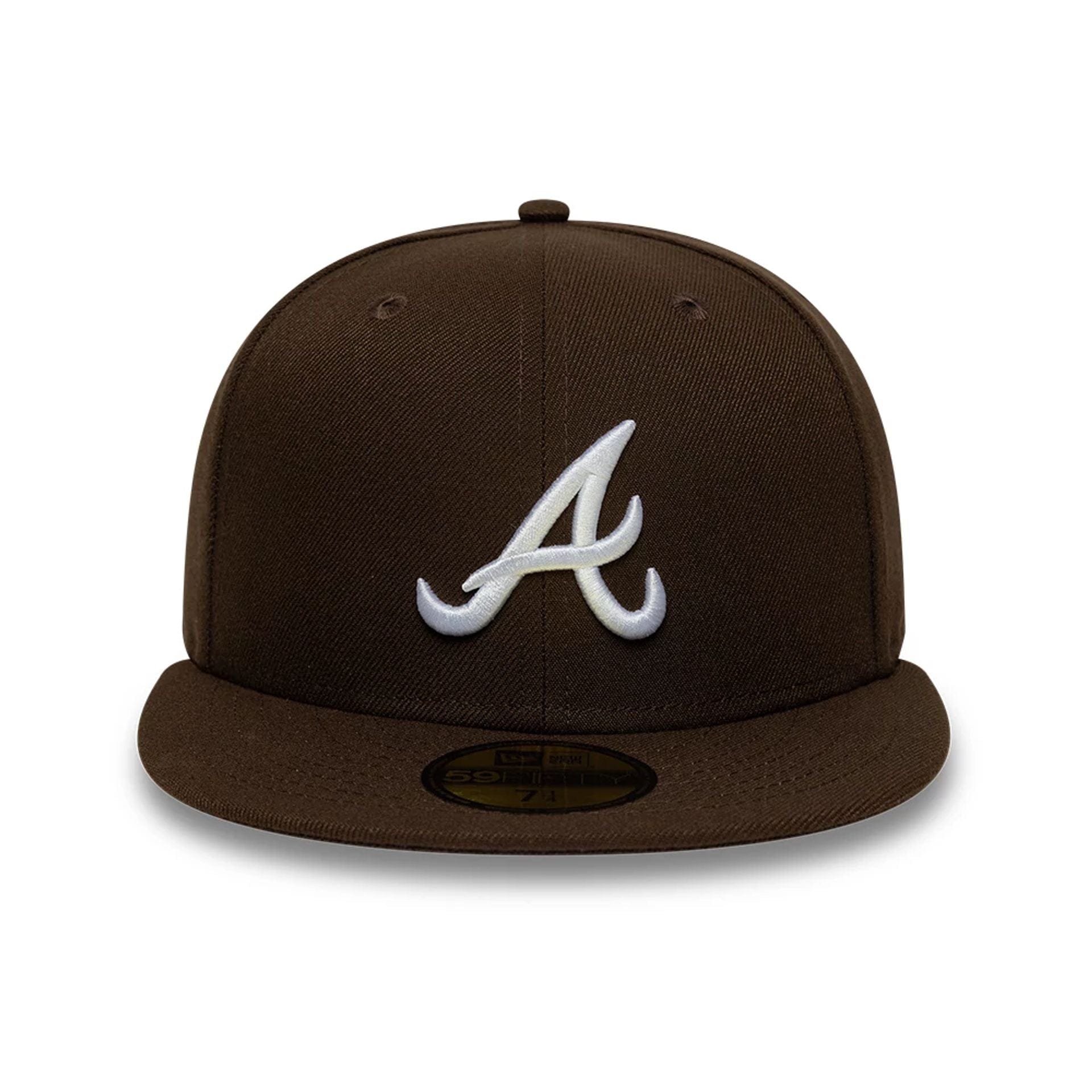 This is a Atlanta Braves MLB Dark Brown 59FIFTY Fitted Cap 2