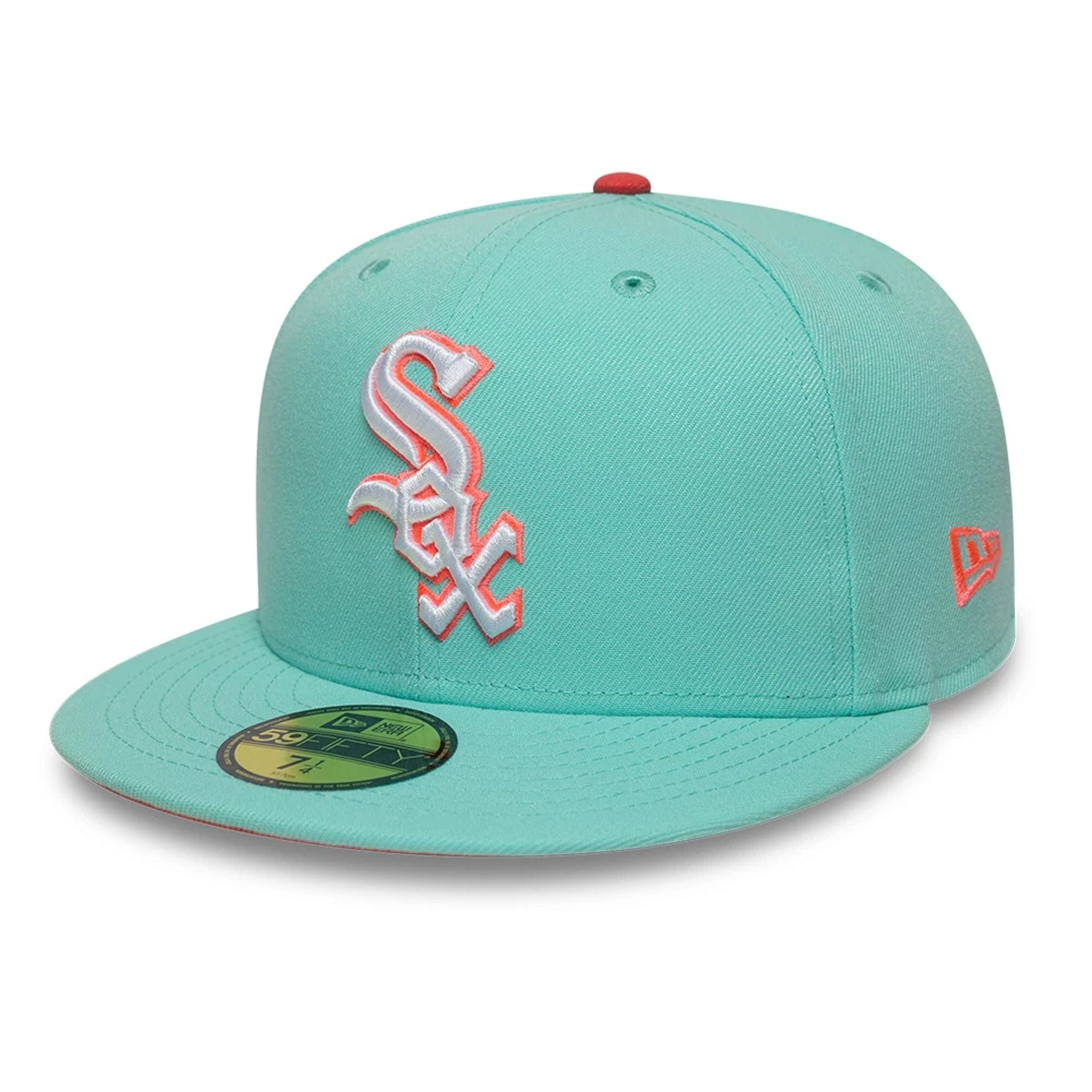 This is a Chicago White Sox MLB Turquoise 59FIFTY Fitted Cap 1