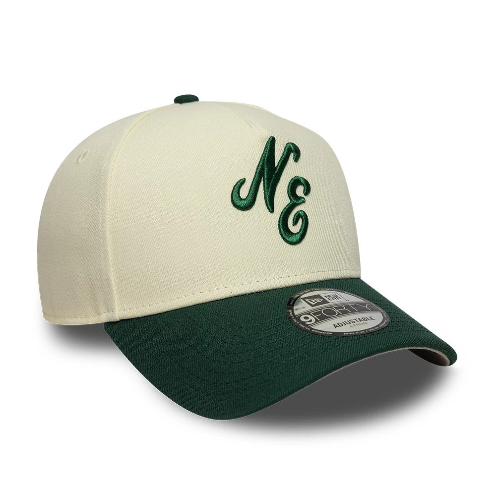 This is a New Era Cream 9FORTY A-Frame Adjustable Cap 4