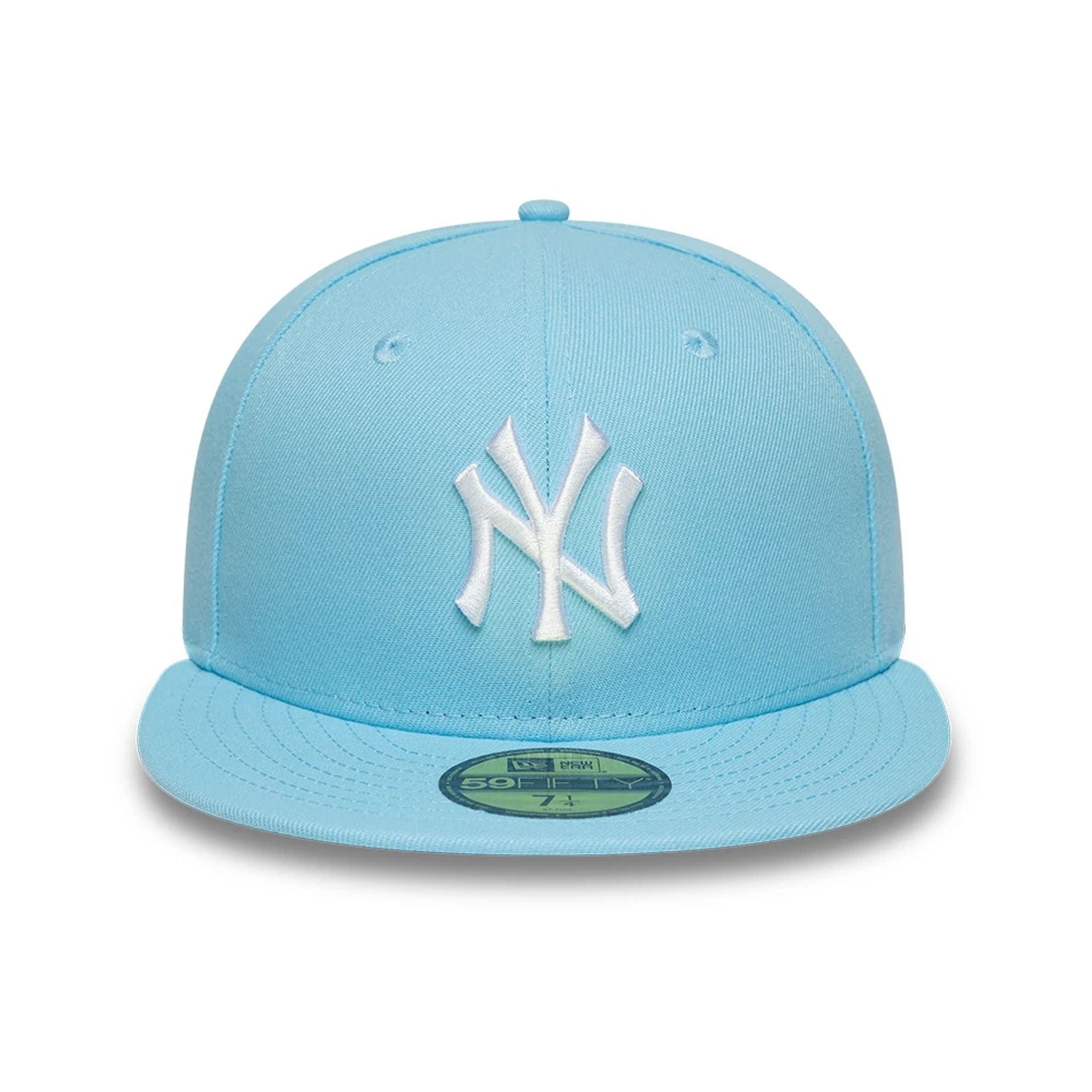 This is a New York Yankees MLB Pastel Blue 59FIFTY Fitted Cap 2