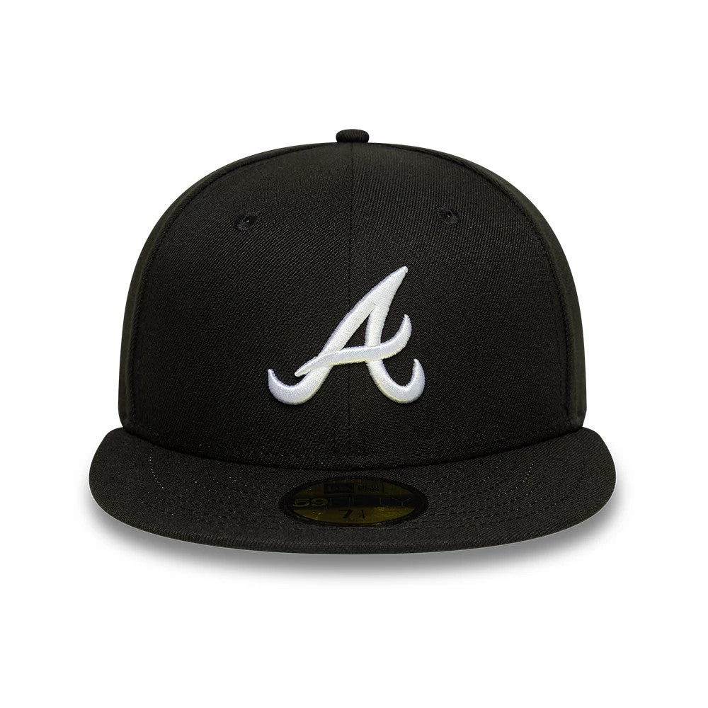 This is a Atlanta Braves MLB Black 59FIFTY Fitted Cap 3