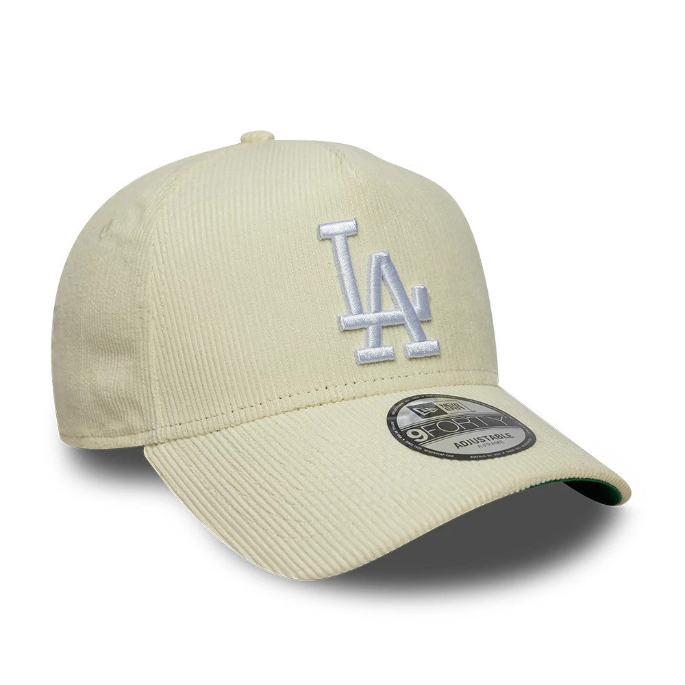 This is a LA Dodgers MLB Cord Cream 9FORTY A-Frame Adjustable Cap 4