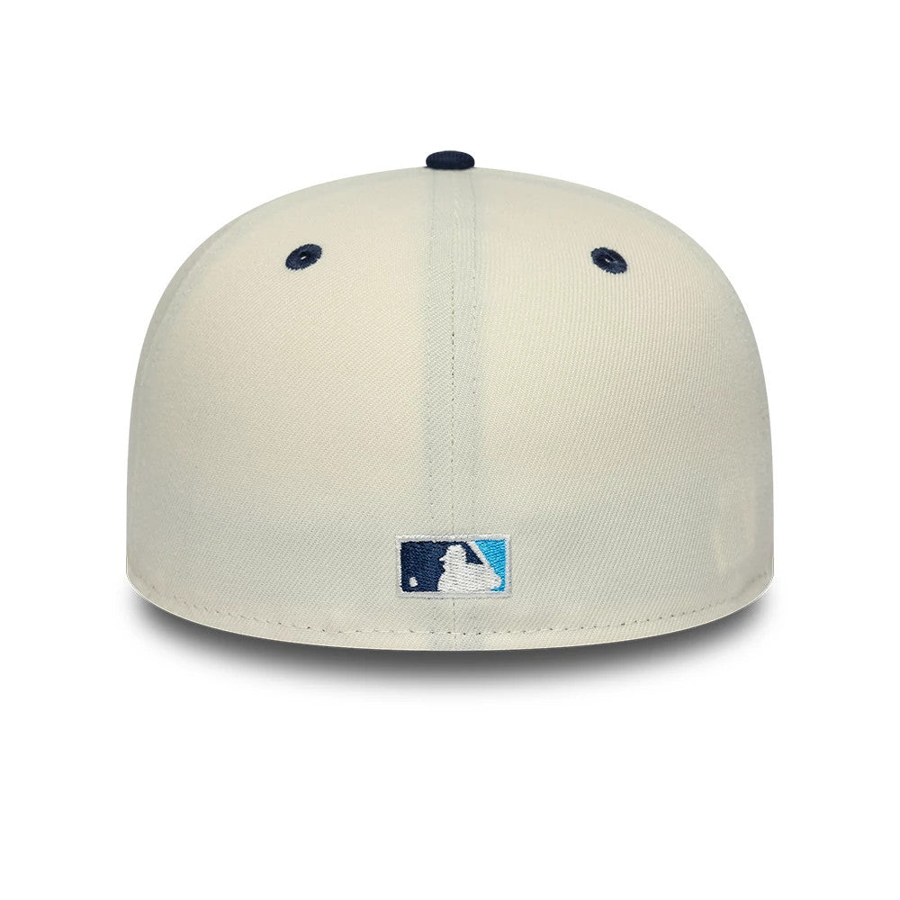 Pictured is this New York Yankees MLB White 59FIFTY A-Frame Fitted cap. 7