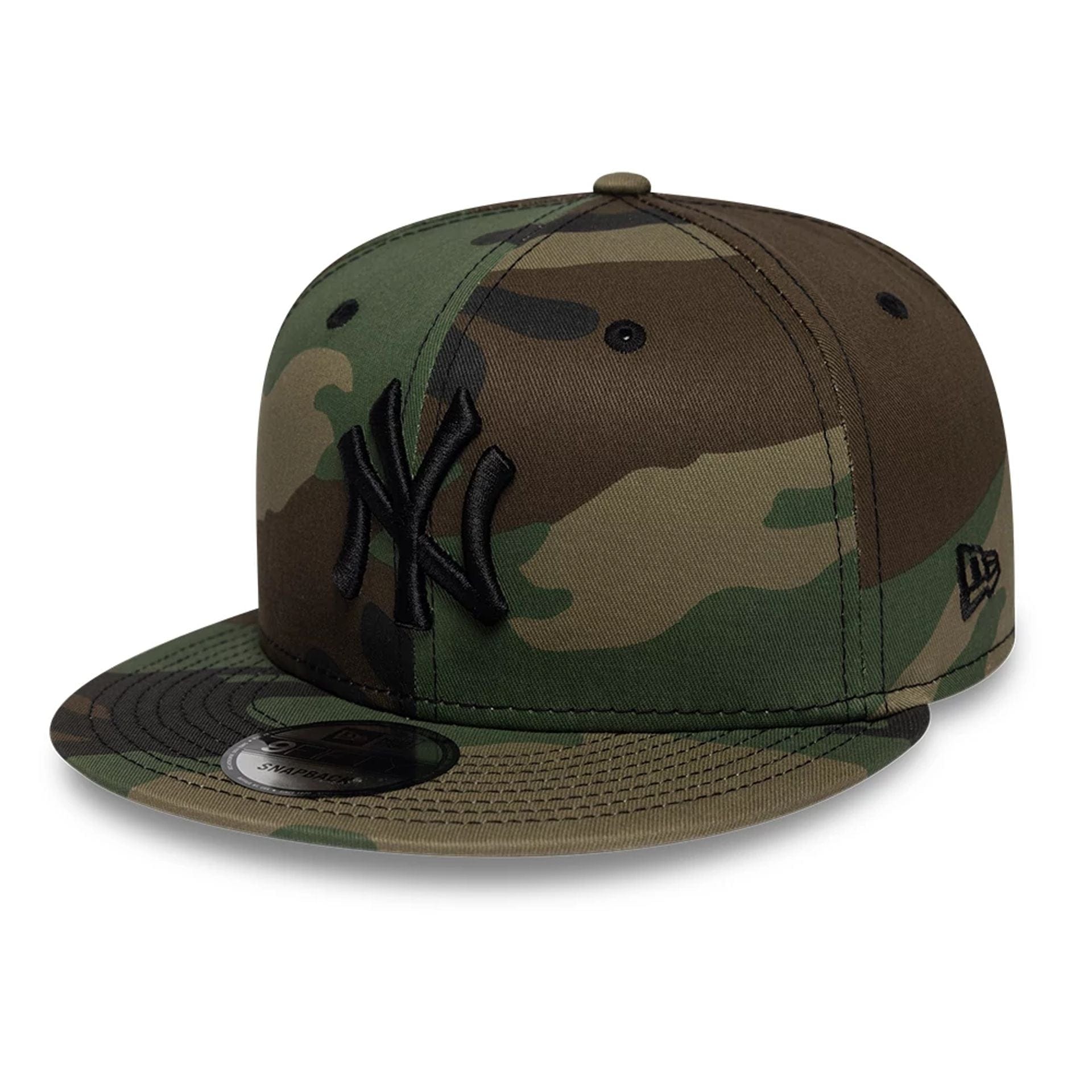 Pictured is this MLB Camo New York Yankees 9FIFTY Snapback cap in green. 1