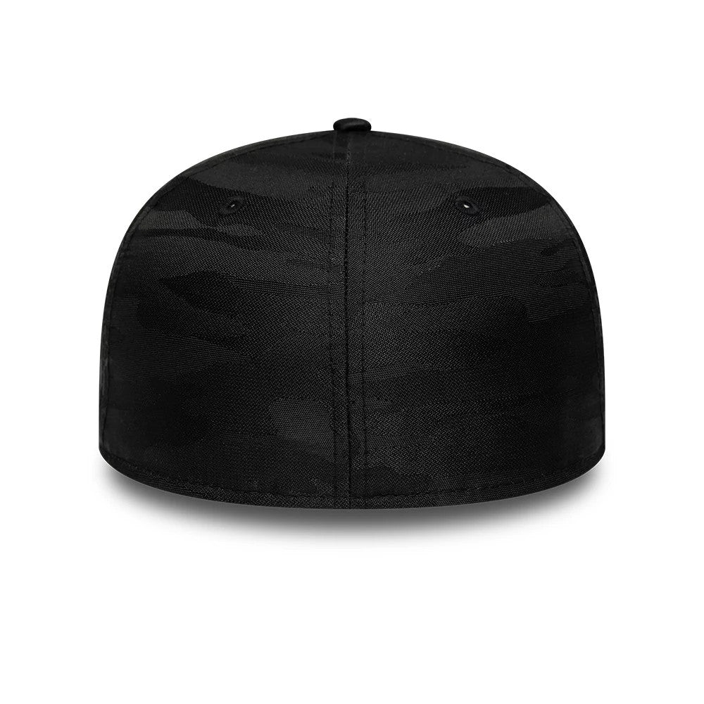 Pictured is this New Era Camo 59FIFTY Fitted cap in black. 4