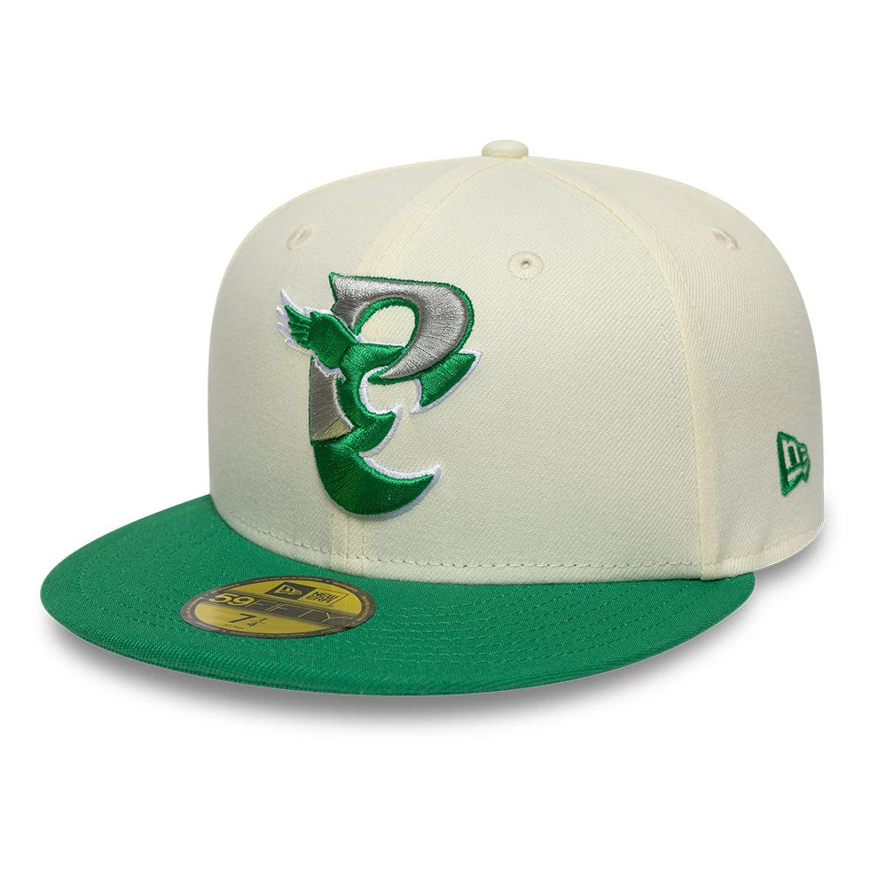 Pictured is this NFL City Originals Philadelphia Eagles 59FIFTY Fitted cap in cream. 1