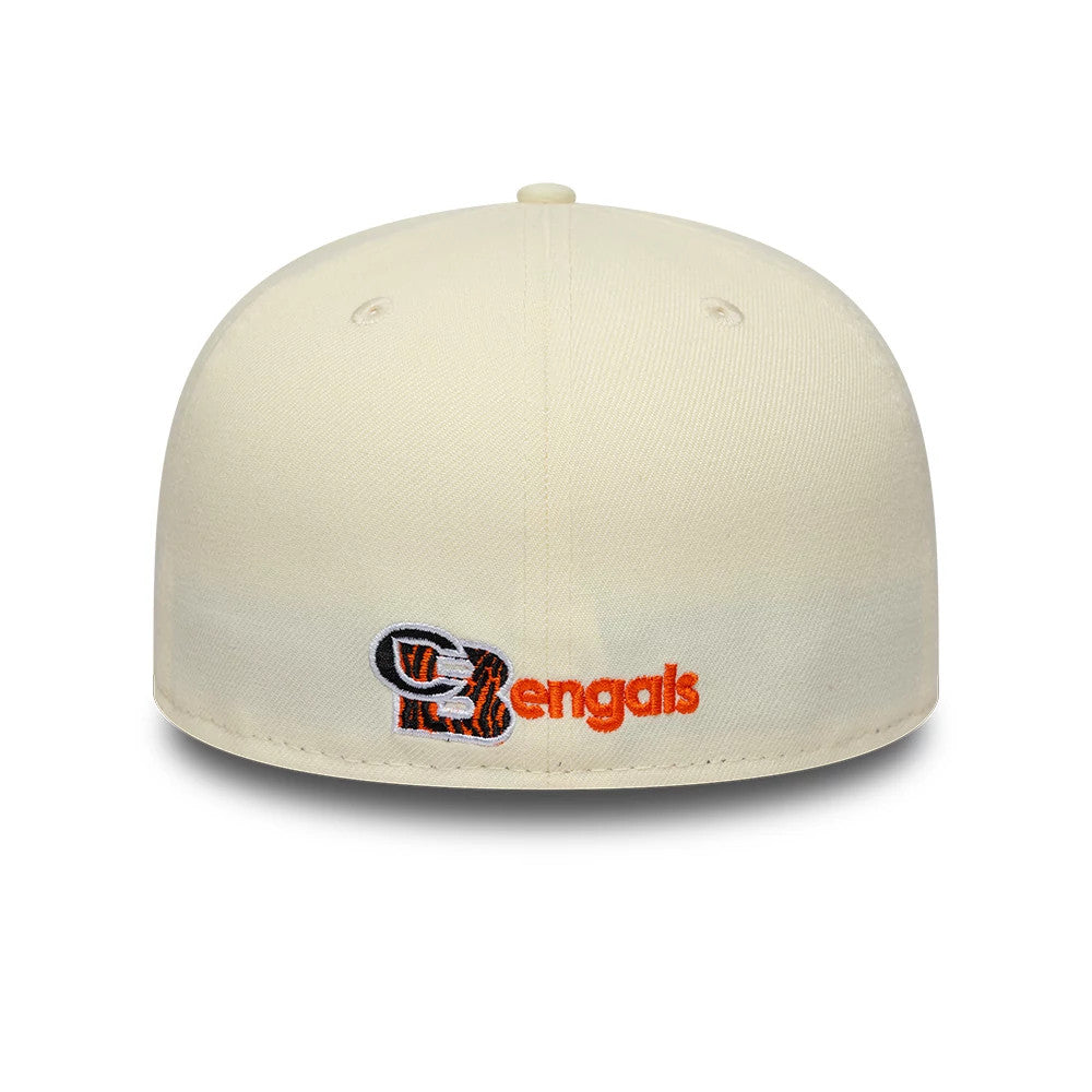 Pictured is this NFL City Originals Cincinnati Bengals 59FIFTY Fitted cap in cream. 4
