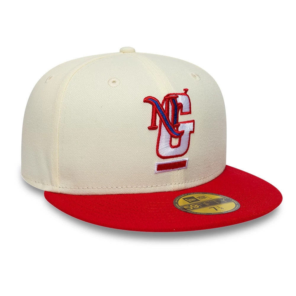Pictured is this NFL City Originals New York Giants 59FIFTY Fitted cap in cream. 3