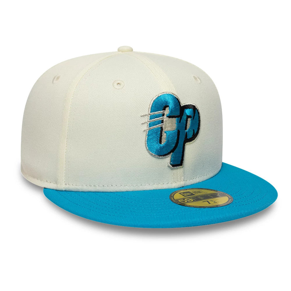 Pictured is this NFL City Originals Carolina Panthers 59FIFTY Fitted cap in cream. 3