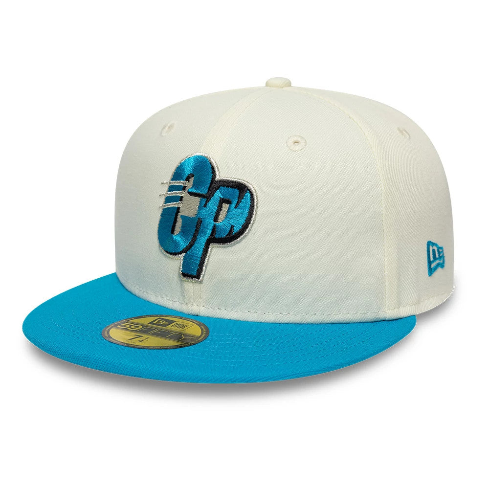 Pictured is this NFL City Originals Carolina Panthers 59FIFTY Fitted cap in cream. 1