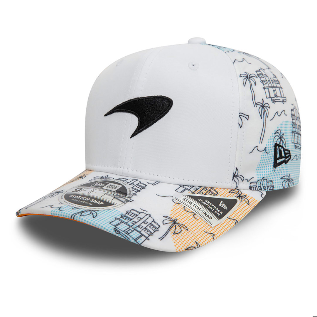 McLaren Racing Miami Race Special White 9FIFTY Stretch Snap Cap