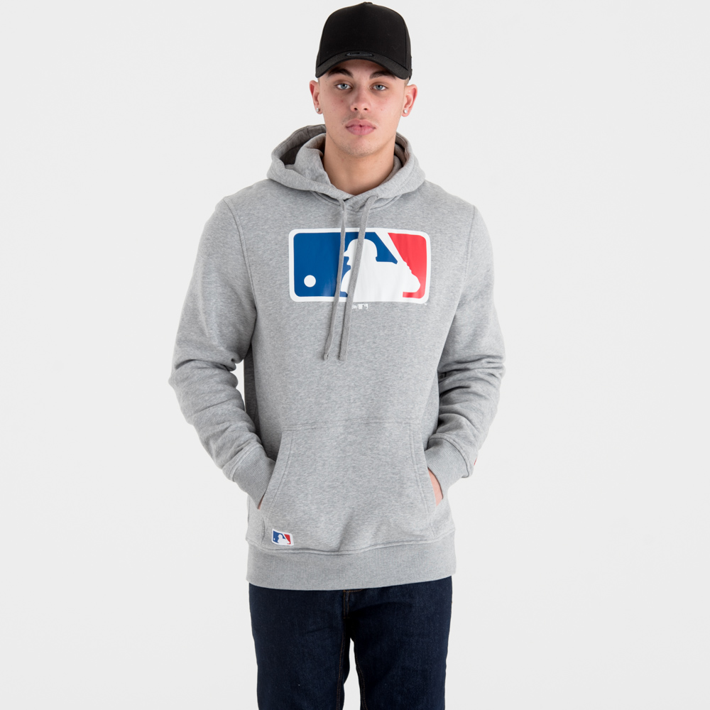 Official New Era MLB Logo Grey Pullover Hoodie 439_302 439_302