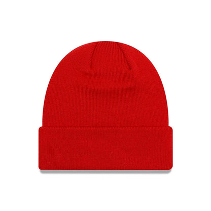 This is a Manchester United FC Red Cuff Knit Beanie Hat 2