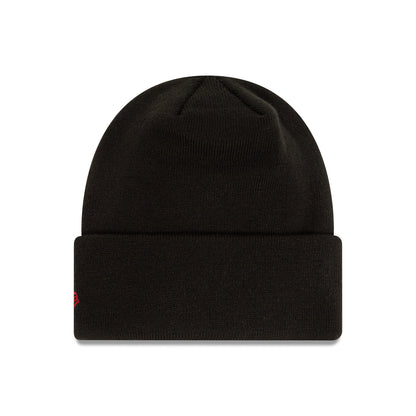 This is a Manchester United Essential Black Beanie Hat 2