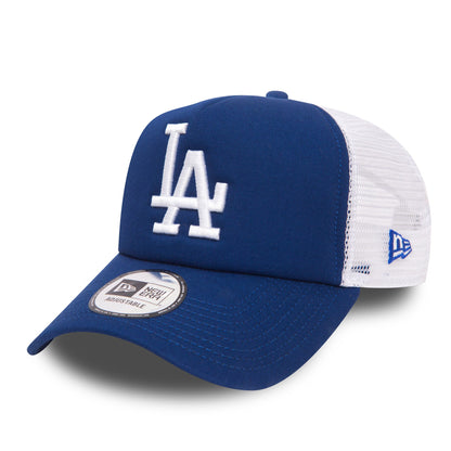 This is a LA Dodgers Clean Blue A-Frame Trucker Cap 1