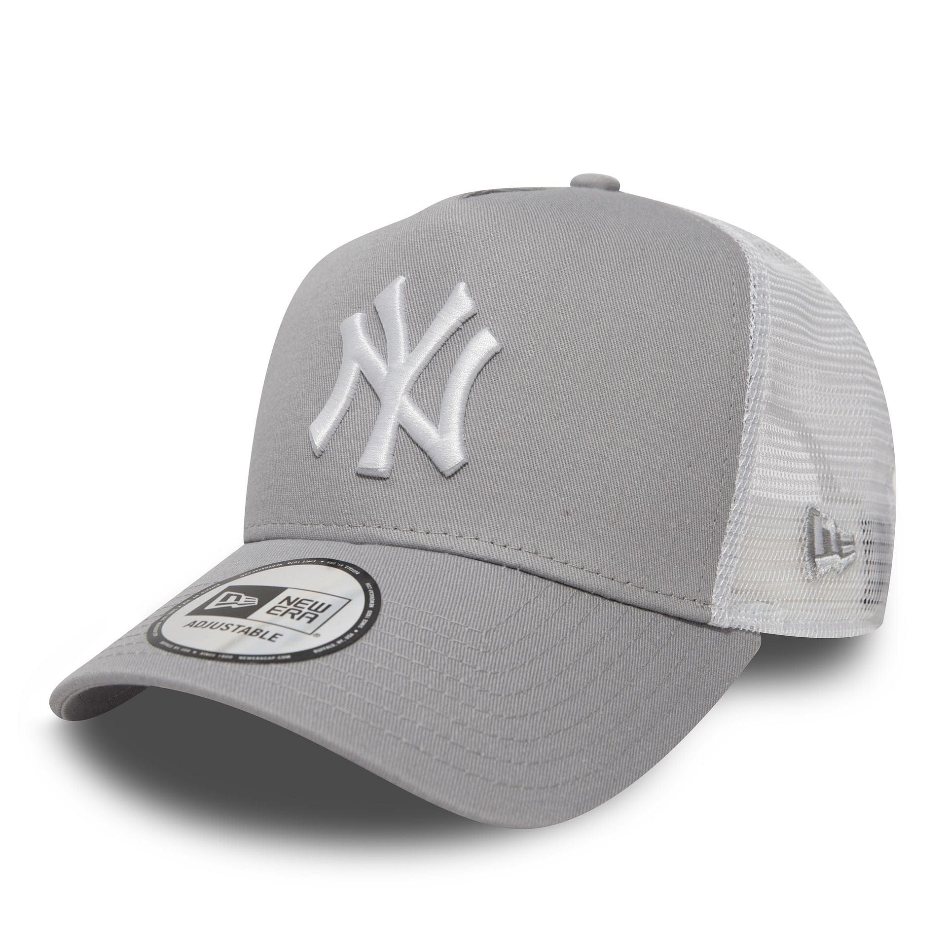 New York Yankees Clean Grey A Frame Trucker Cap New Era Cap UK