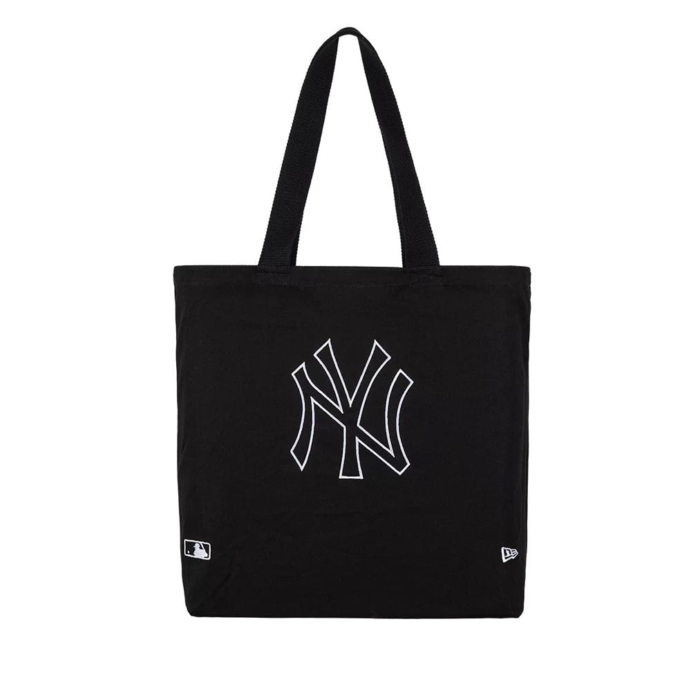 This is a New York Yankees MLB Canvas Black Premium Tote Bag 2