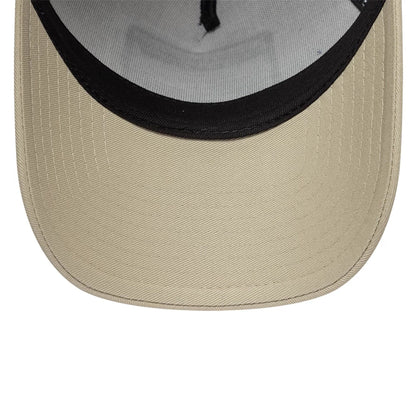 Pictured is this New Era New York State Bison 9FORTY A-Frame Trucker Adjustable cap in white. 7