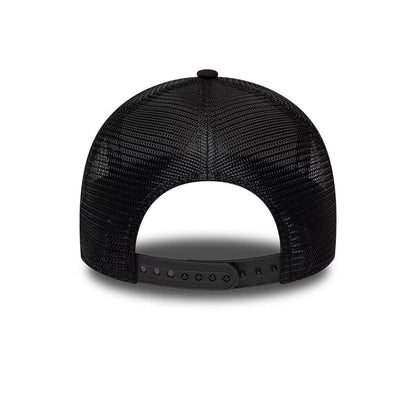 Pictured is this New Era Mississippi Gator 9FORTY A-Frame Trucker Adjustable cap in black. 6