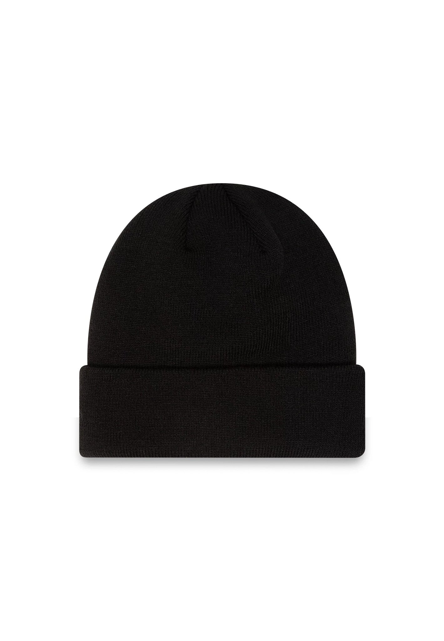 This is a New York Yankees Essential All Black Cuff Beanie Hat 2
