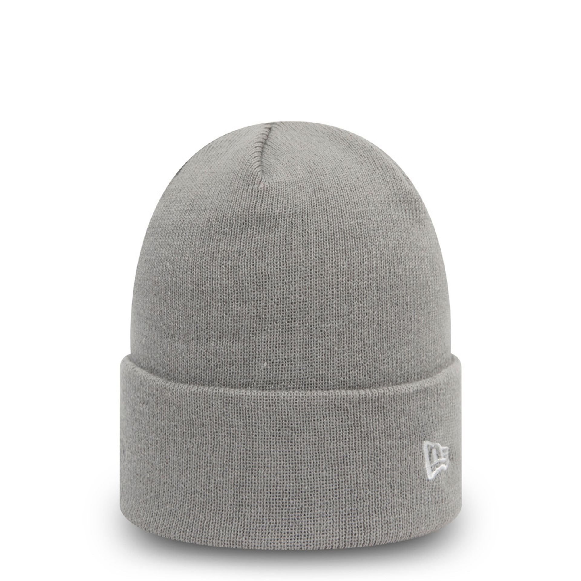 Official New Era Essential Grey Cuff Beanie Hat | NEC UK